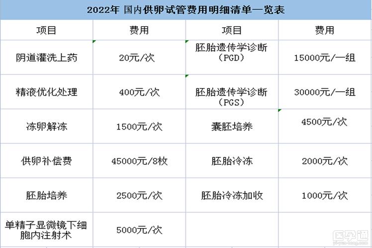 借卵试管费用(借卵试管费用详解- 从流程到成本一网打尽)